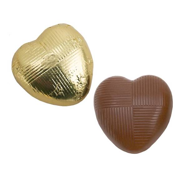Gold Chocolate Foil Hearts