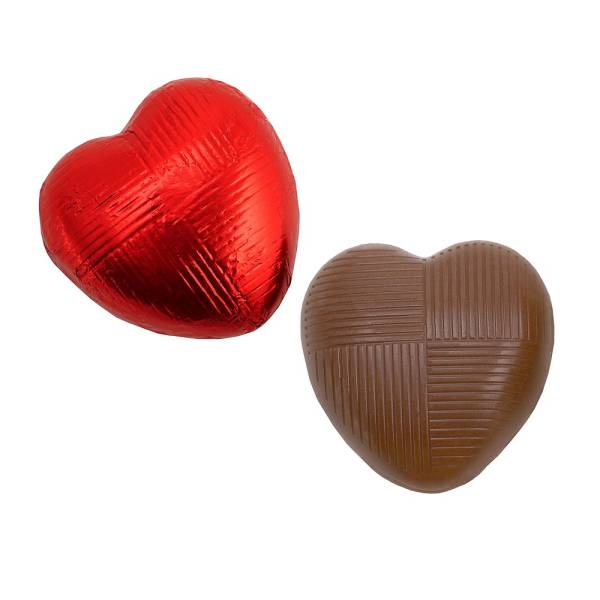 Red Chocolate Foil Hearts
