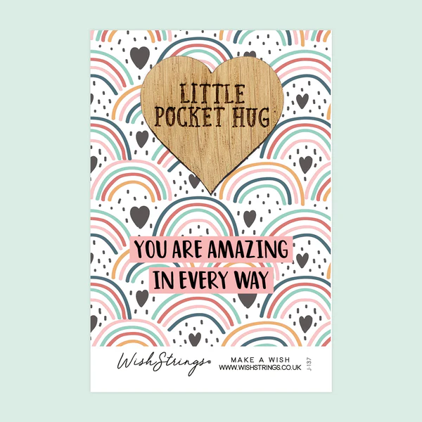 YOU ARE AMAZING IN EVERY WAY LITTLE POCKET HUG