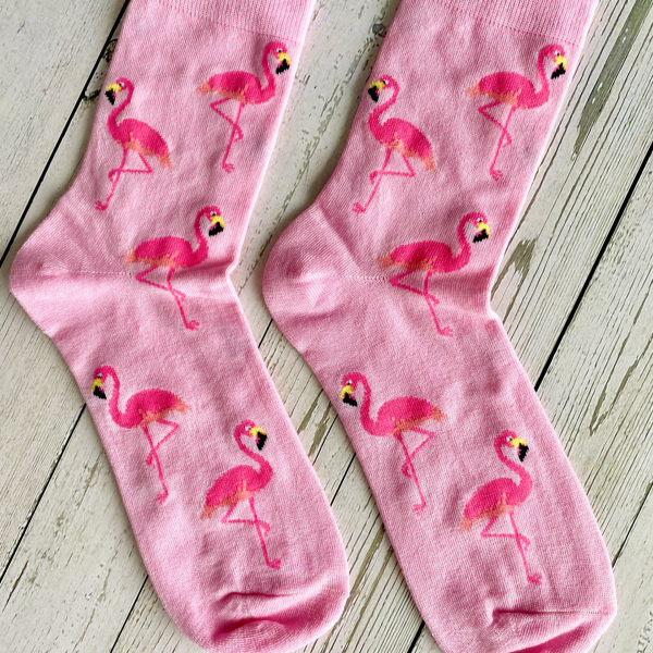 Pink Flamingo Socks