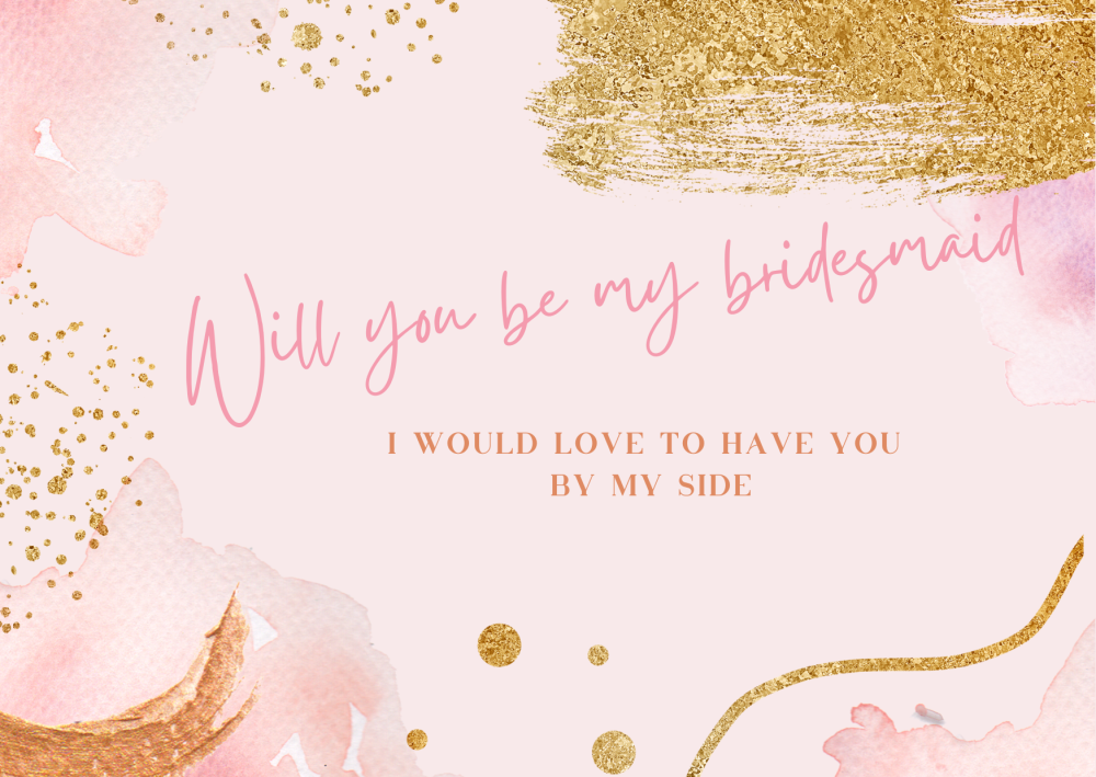 Will You Be My Bridesmaid Card
