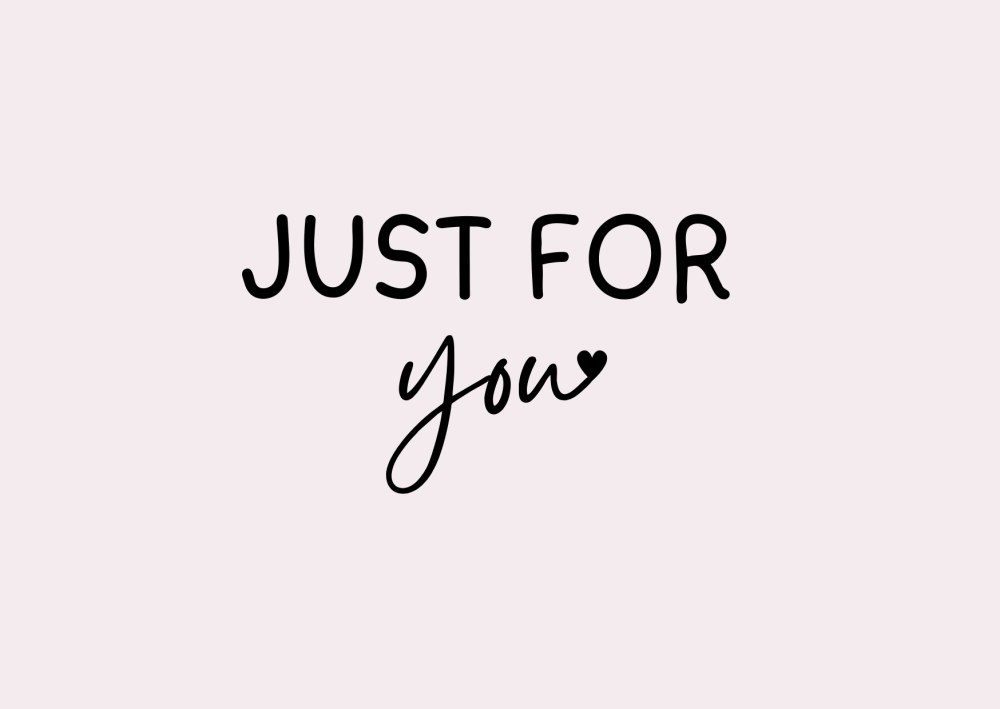 Just For You Card (Pink)