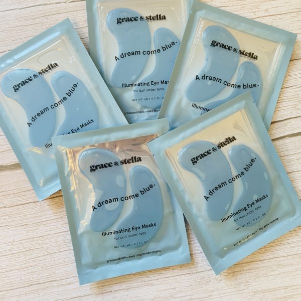 Grace & Stella Blue Under Eye Patches (Two Pairs)