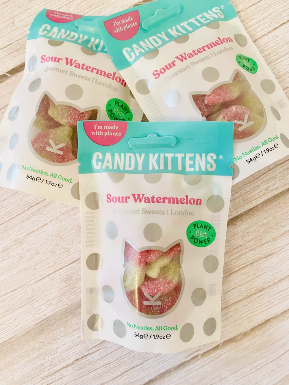 Candy Kittens Sour Watermelon Sweets 54g