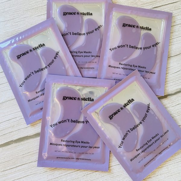 Grace & Stella Purple Under Eye Patches (Two Pairs)