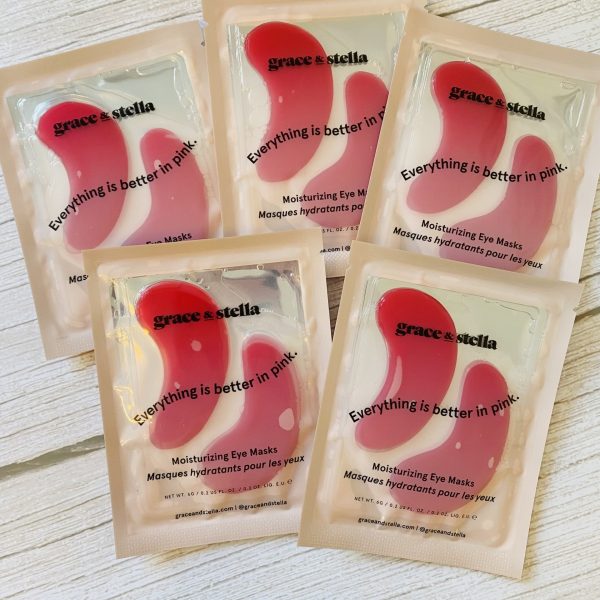 Grace & Stella Pink Under Eye Patches (Two Pairs)