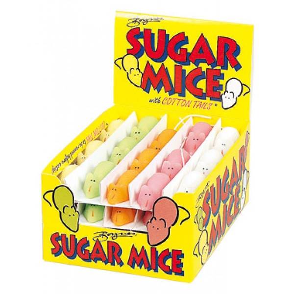 Boynes Sugar Sugared Mice with Cotton Tails
